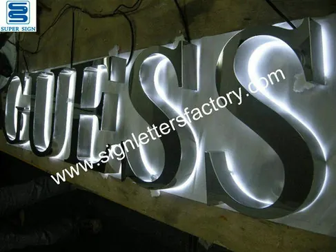 Backlit LED Letters 24 made by Super Sign
