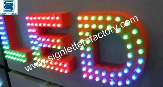 RGB LED Sign Letters 05 made by Super Sign