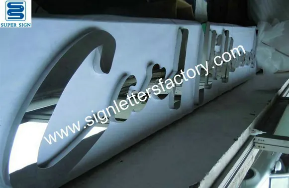 316 Mirror Stainless Steel Letters 05 made by Super Sign