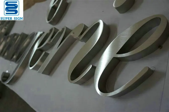 Built-up Stainless Steel Letters 10 made by Super Sign