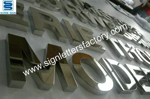 Stainless Steel Interior Letter Sign 08 made by Super Sign