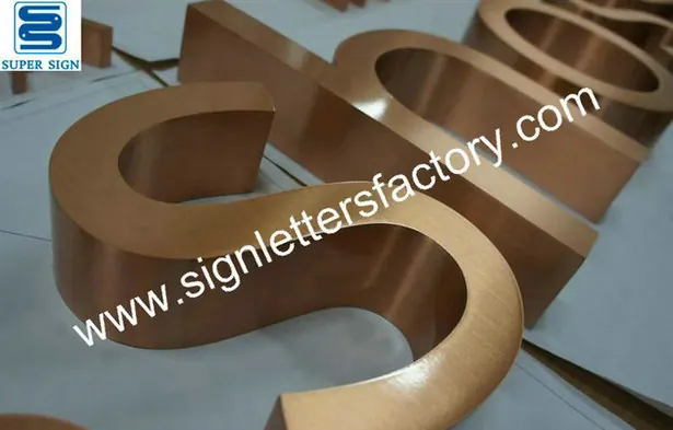 Copper Sign Letters 01 made by Super Sign