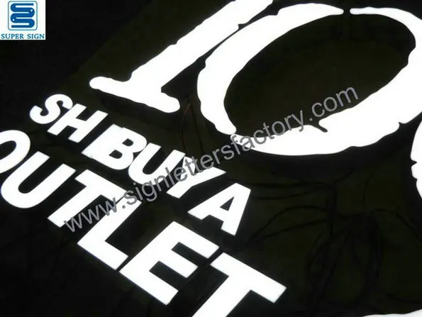 Frontlit LED Box Letter Sign 26 made by Super Sign