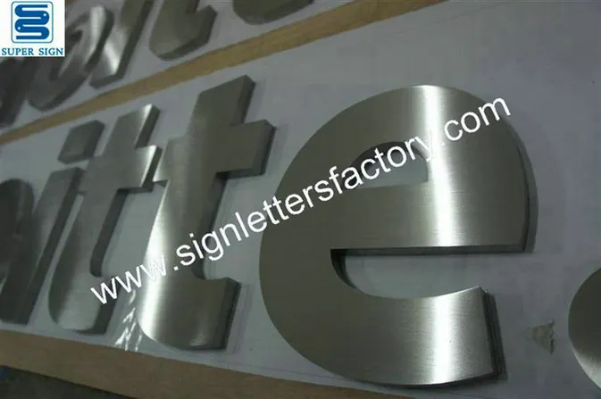 Built-up Stainless Steel Letter Signage 30 made by Super Sign