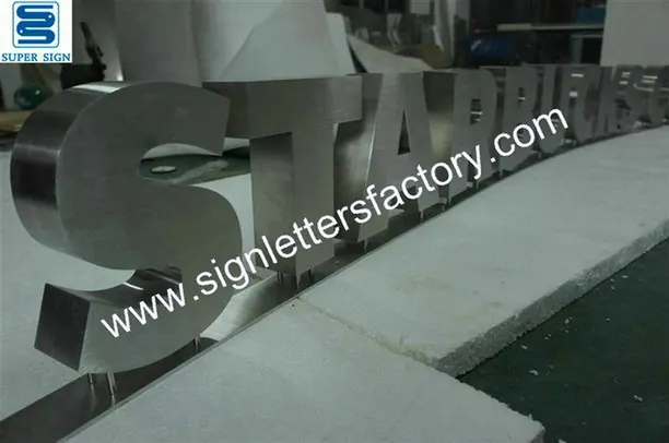 Stainless Steel Store Sign 52 made by Super Sign
