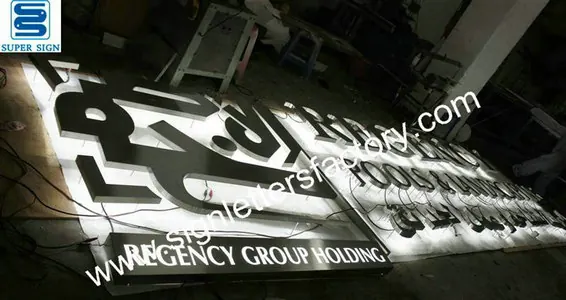 Backlit LED Lettering Signage 23 made by Super Sign