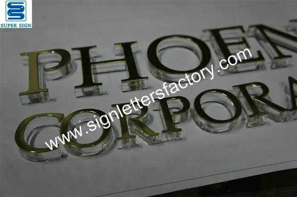 Laminated Acrylic Sign Letters 07 made by Super Sign