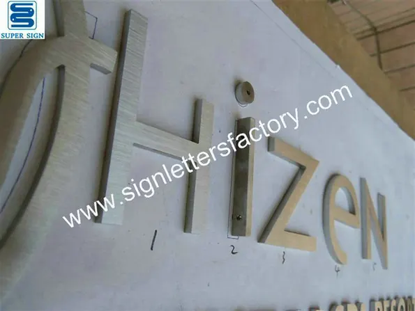 Interior Stainless Steel Sign Letters 22 made by Super Sign