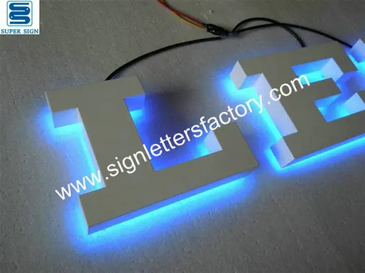 Halo Illuminated LED Sign Letters 09 made by Super Sign