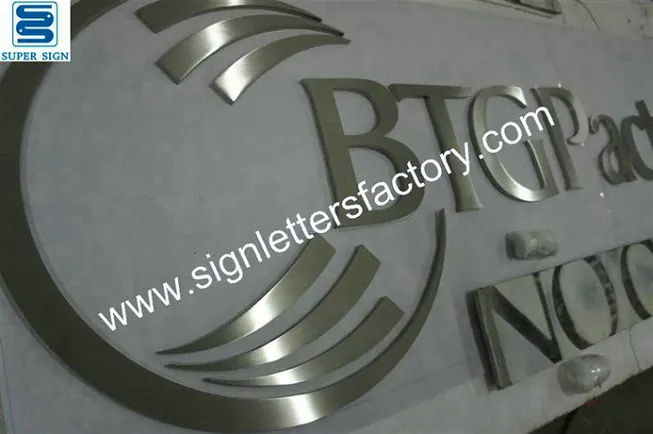Fabricated Stainless Steel Letters 32 made by Super Sign
