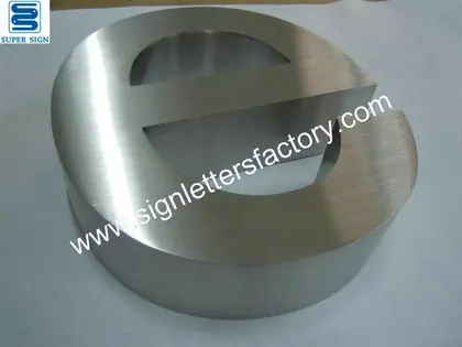 316 Brushed Stainless Steel Letters 07