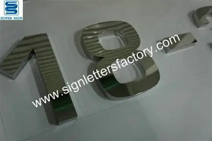 Built-up Stainless Steel Sign Letter 14