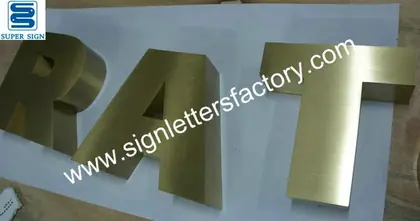 Built-up Brass Sign Letter 05