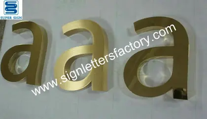 Fabricated-brushed Brass Letters 04