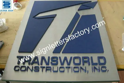Indoor Painted Stainless Steel Sign 06