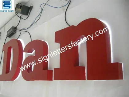 Painted Aluminum Sign Letter 01