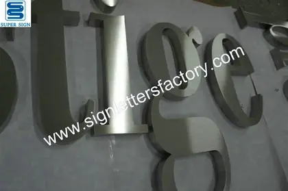 Linished Stainless Steel Letters 23