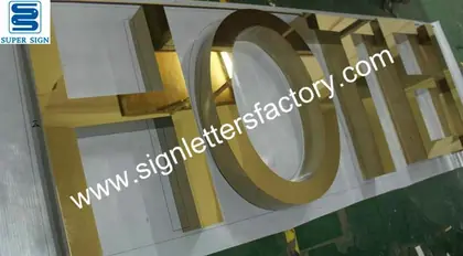 Polished Brass Sign Letters 08