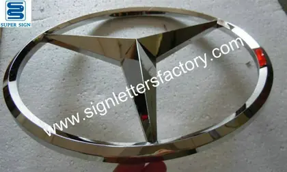 3D Stainless Steel Auto Logo 02