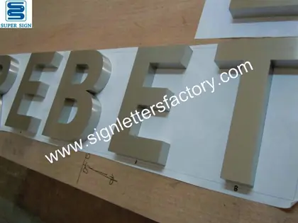 Brushed Stainless Steel Letter 06
