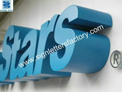 Painted Metal Sign Letters 07