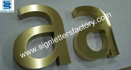 Fabricated-brushed Brass Letters 04