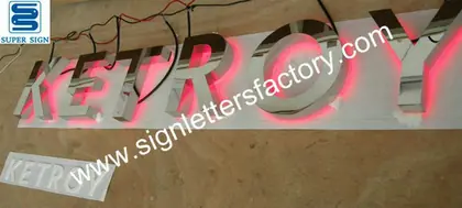 Backlit LED Sign Letters 08