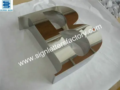 Polished Stainless Steel Sign Letters 01