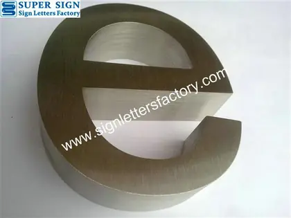 Fabricated Stainless Steel Lettering 55