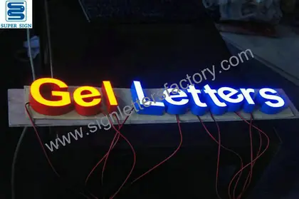 Gel LED Sign Letters 09