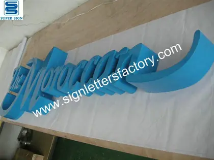 Painted Stainless Steel Sign Letters 01