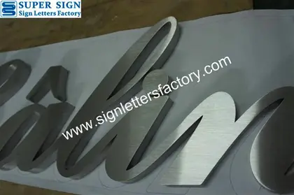 Brushed Stainless Steel Letter Signage 59