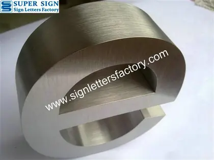 Fabricated Stainless Steel Lettering 55