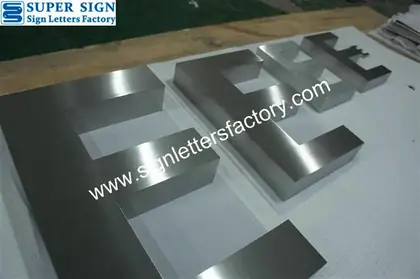 Fabricated Stainless Steel Letters 65