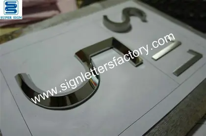 3D Polished Stainless Steel Lettering 06