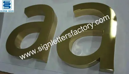 Fabricated-brushed Brass Letters 04