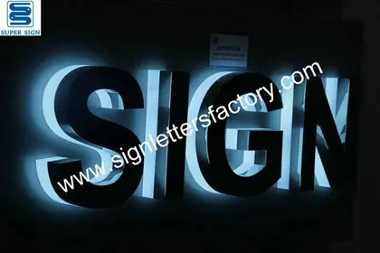 Halo Lit LED Sign Letters 18