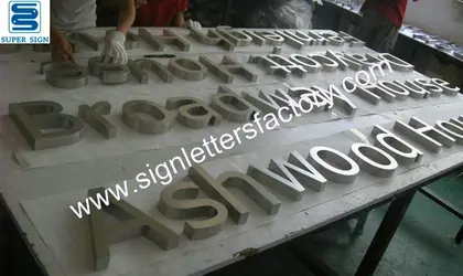 Brushed Stainless Steel Letter Signage 20