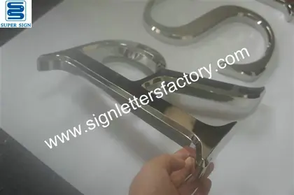 3D Polished Stainless Steel Letter Sign 05