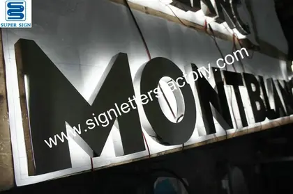 Halo Lit LED Sign Letters 26