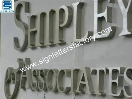 Brushed Stainless Steel Letter Signage 02