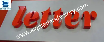 Painted Stainless Steel Letters 01