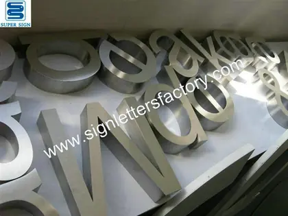 Stainless Steel Box Sign Letters 25