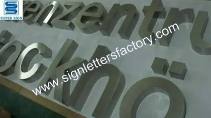 Brushed Stainless Steel Letter Signage 36