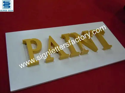 Painted Acrylic Letter Sign 01