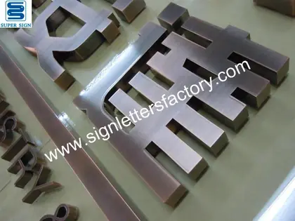 Fabricated Copper Sign Letter 02