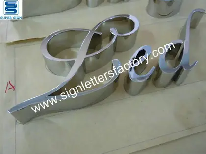 Polished Stainless Steel Lettering 27