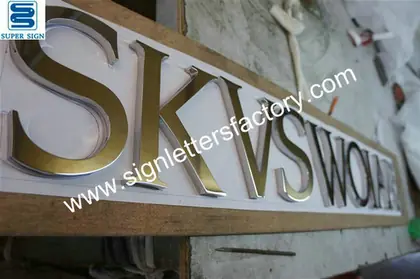 Polished Stainless Steel Sign Letters 19