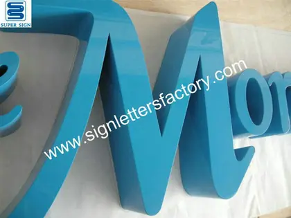 Painted Stainless Steel Sign Letters 01