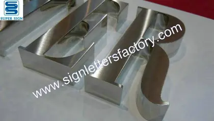 Hairline Stainless Steel Sign Lettering 03